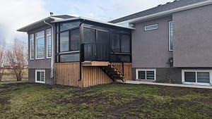 Black studio and stairs