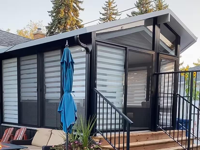 black gable sunroom by SunCo in Maybank, Winnipeg