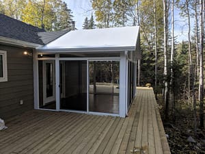 3-season sunroom in St. Laurent, Manitoba